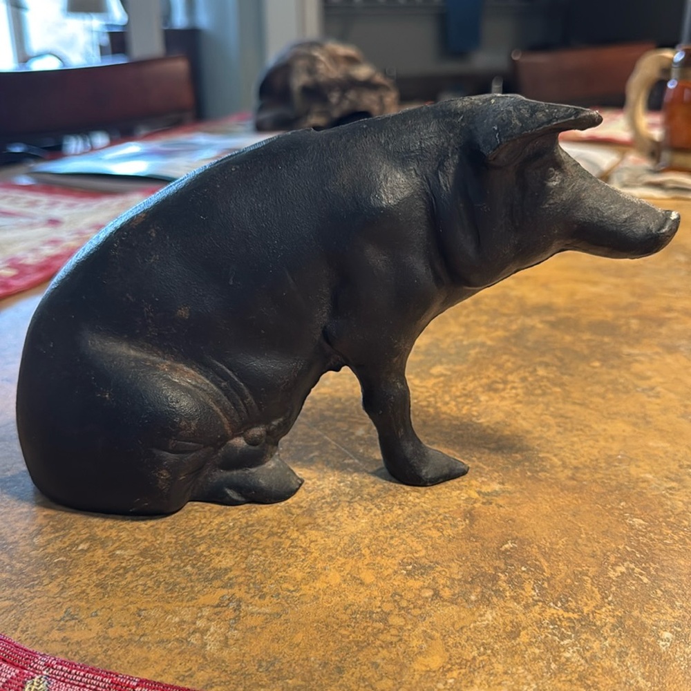 Cast iron pig